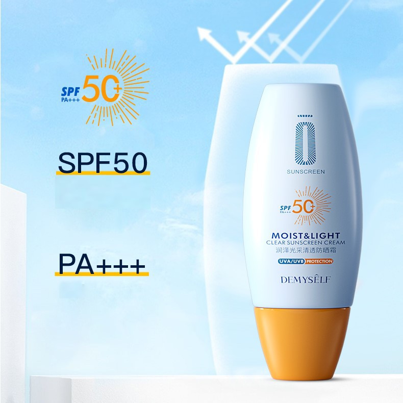 Kem chống nắng DEMYSELF dưỡng ẩm Moist &amp; Light Clear Sunscreen Cream DEMY11