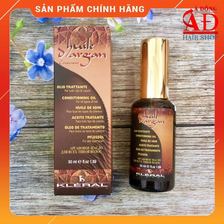 [Chính hãng] [Siêu rẻ] Tinh dầu dưỡng tóc Kleral Huile D'argan oil Italy 50ml