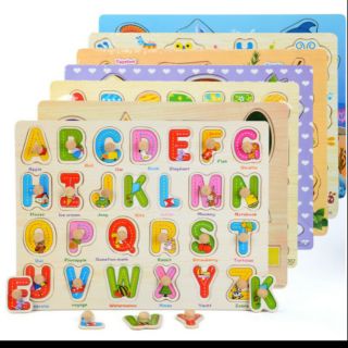 Đồ chơi ghép chữ bằng gỗ cho các bé