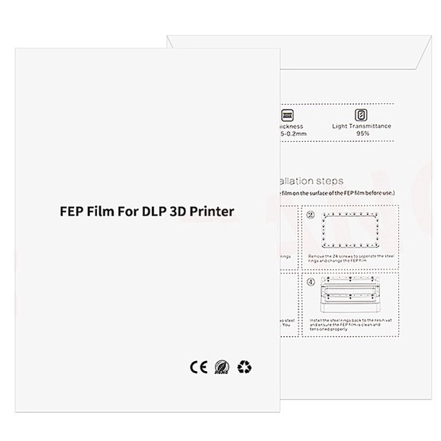 Tấm Film FEP máy In 3D resin ANYCUBIC và Phrozen, Elegoo, Creality...  các hãng size 5.5&quot;-9&quot; (inch )