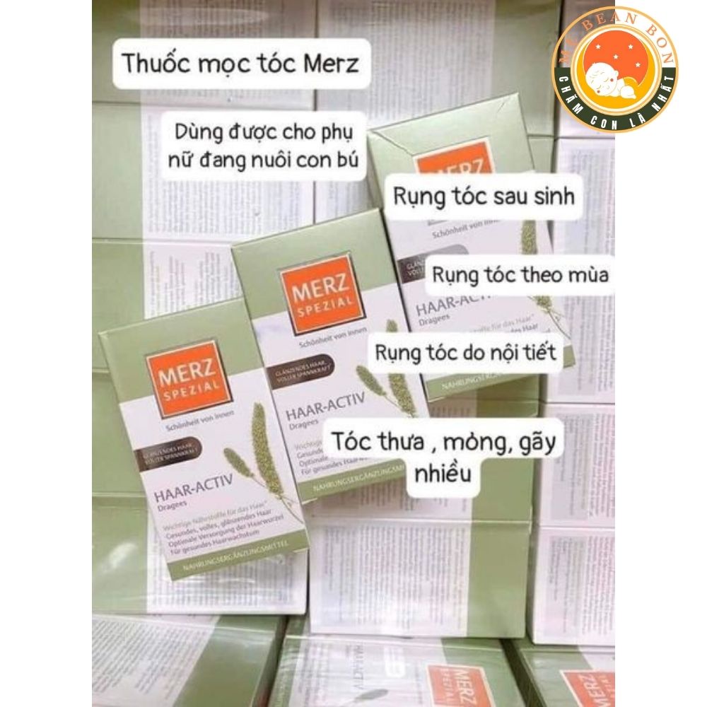 Viên uống hỗ trợ mọc tóc Merz Spezial Haar-Activ 120 viên giúp mọc tóc dày đẹp bóng mượt tự nhiên của Đức