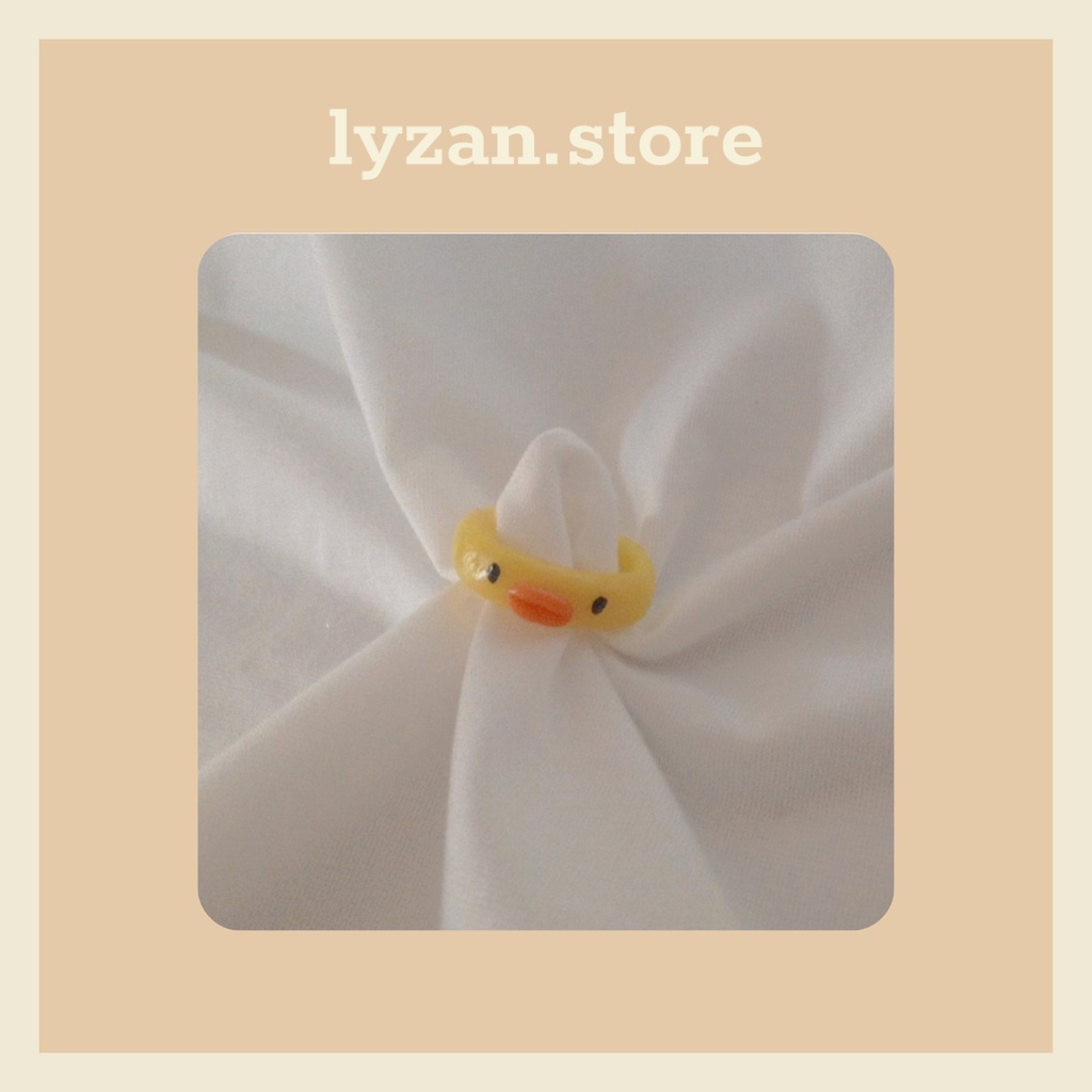 [TẶNG QUÀ] 🦆Nhẫn Đất Sét Handmade Hình Chú Vịt