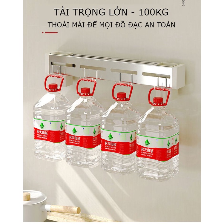 Kệ Treo Đa Năng - Treo Dao Kéo Muôi Thìa Khăn Gọn Gàng - Không Cần Khoan Đục - Tặng Keo Dán Cường Lực MKS021