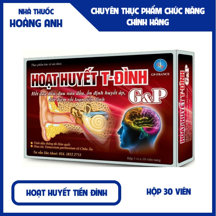 Hoạt huyết tiền đình GP - Chấm dứt nỗi lo tiền đình