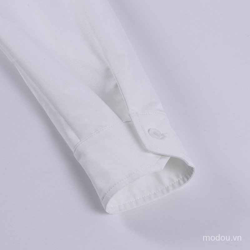 Áo kiểu tay dài cổ chữ V thời trang công sở thanh lịch