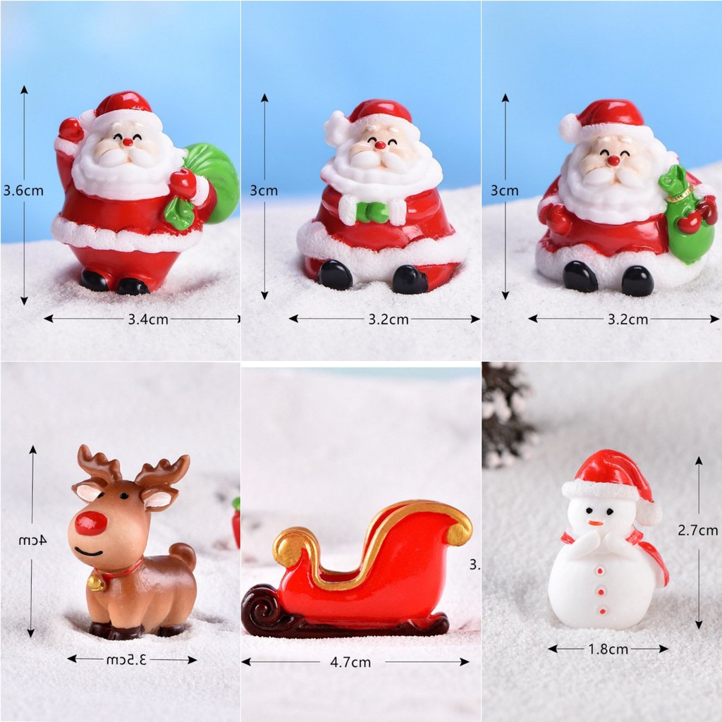 Tiểu cảnh noel terrarium ❤️ FREESHIP ❤️ ông già noel cây thông người tuyết - trang trí giáng sinh tiểu cảnh