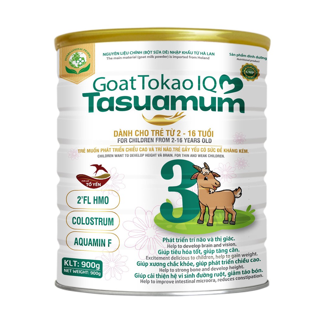Sữa dê dinh dưỡng Goat Tasuamum 900gr cho bé