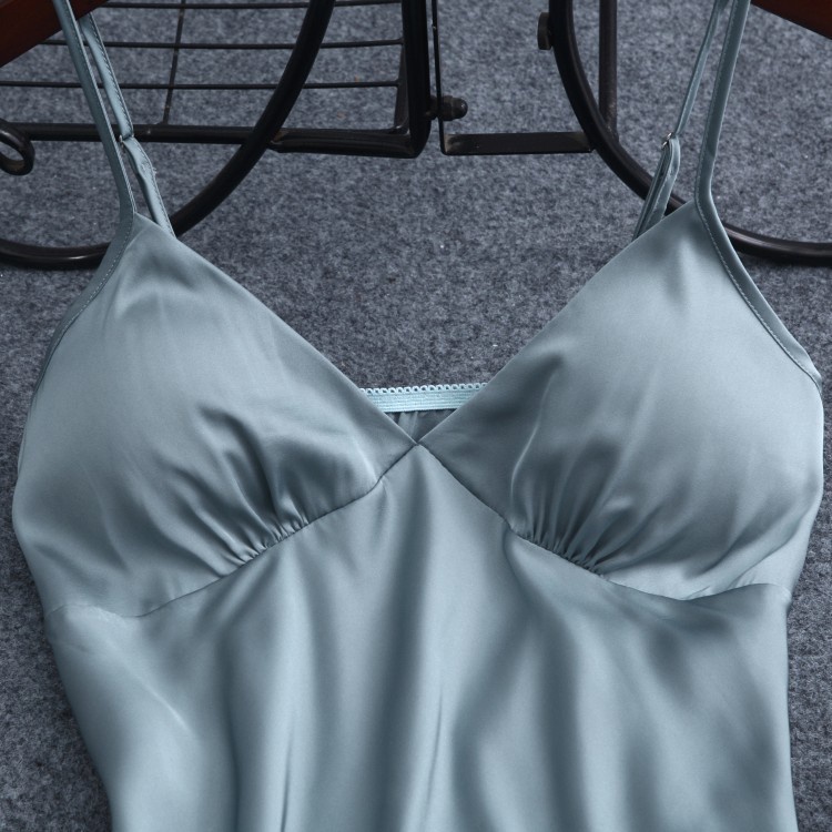 Đồ ngủ Lụa Có Mút Đệm Ngực Phong Cách Pháp Thời Trang Mùa Hè Hàng Mới Dành Cho Bạn Nữ