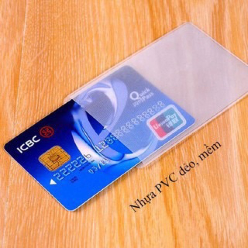 COMBO 10 VỎ BỌC CCCD/ Bọc thẻ ngân hàng, thẻ học sinh