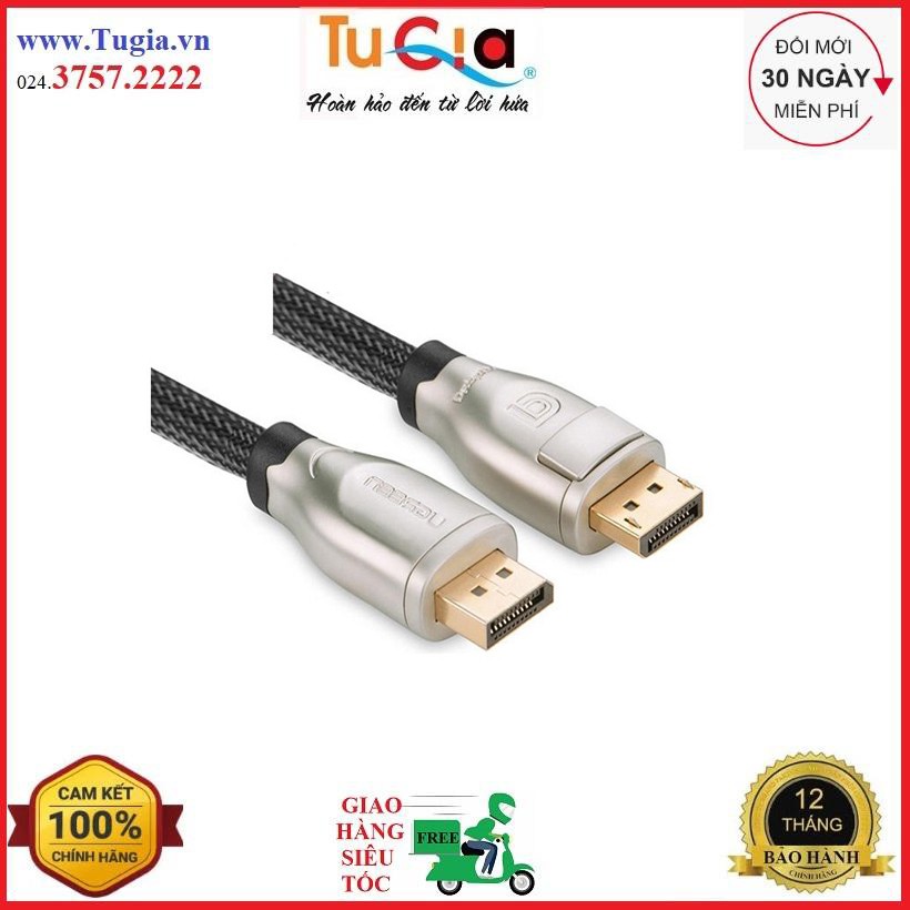 Cáp Displayport dài 5m bọc chống nhiễu Ugreen 30122 Hàng Chính Hãng