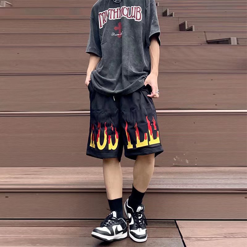Quần Short Nam Phong Cách Hip hop Thời Trang Hàn Quốc Mới