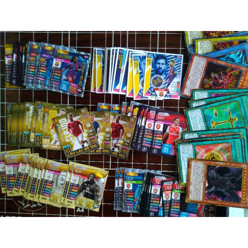 Thẻ cầu thủ bóng đá IN CUSTOM ngẫu nhiên size Poca MATCH ATTAX CÁC MÙA GIẢI TỪ 2010-2022 thẻ in custom ST STORE CARD