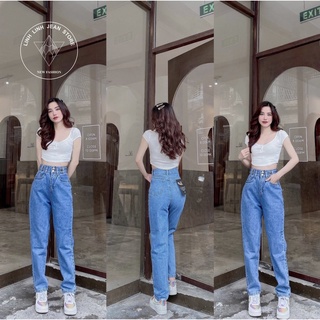  QUẦN BÒ NỮ DÁNG BAGGY ỐNG NHỎ LƯNG CAO 2 NÚT QUẢNG CHÂU DÁNG HÀN QUỐC 361 