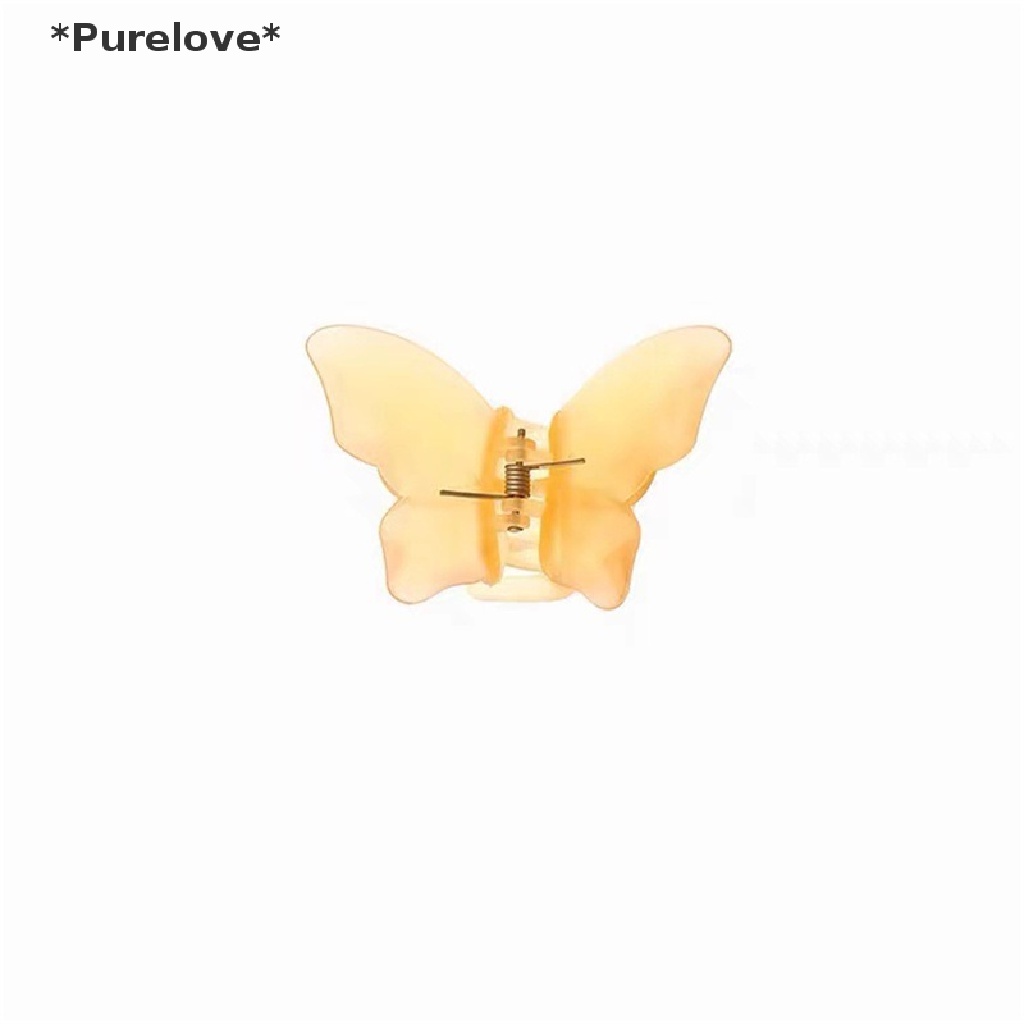 Kẹp tóc hình bươm bướm mặt nhám thanh lịch thời trang cho nữ