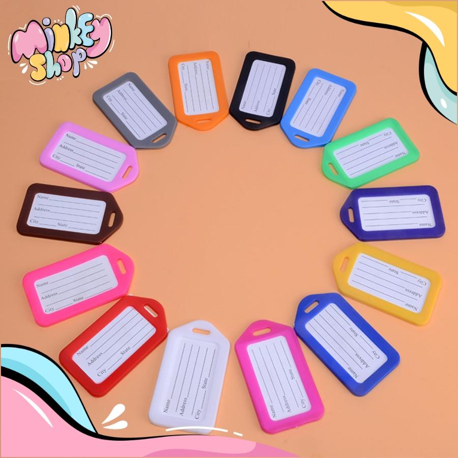 Móc Khóa Thẻ Từ Siêu Rẻ Để Treo Chìa Khóa Ghi Nhớ Hành Lý, Vali Phân Loại Sản Phẩm Có khoen đẹo 02MKTT -Minkey