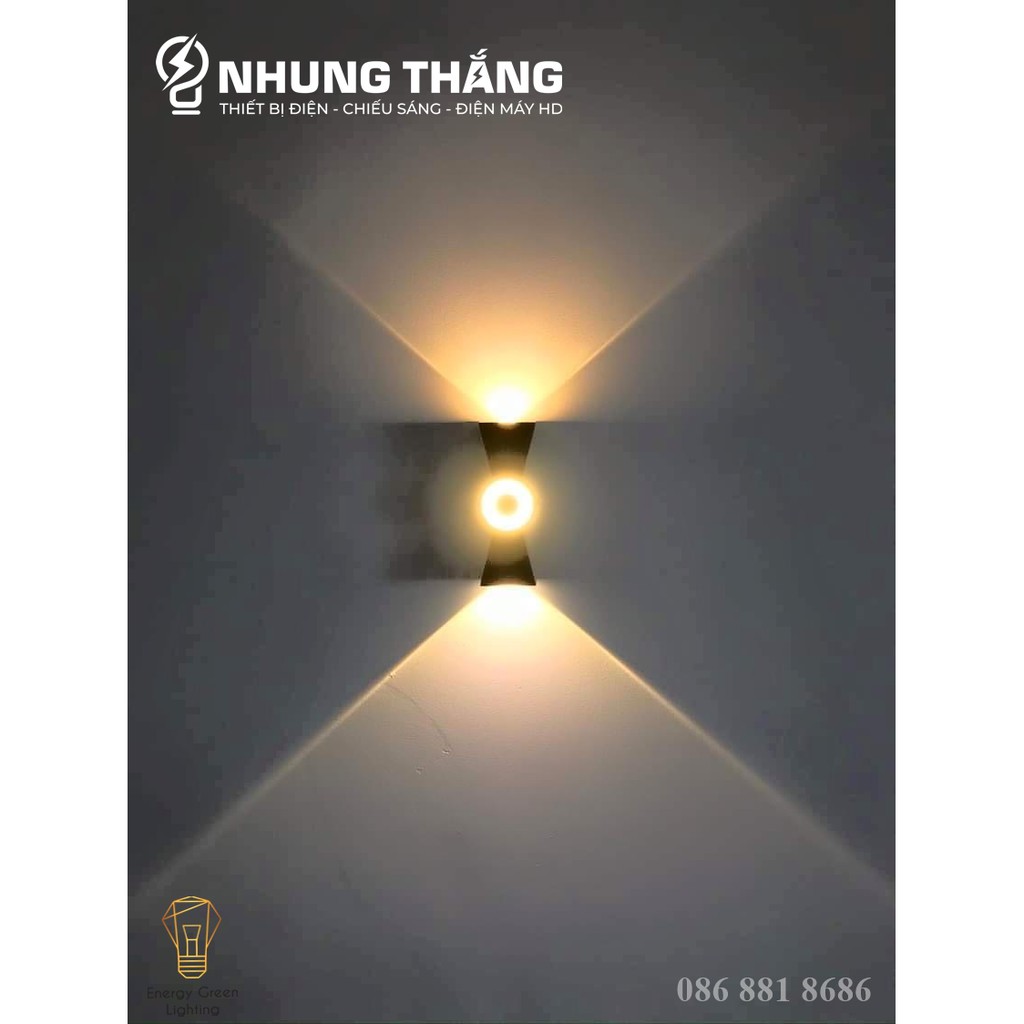 Đèn Hắt Tường Chống Nước 3 Đầu Chiếu Sáng JLC19 8W Ánh Sáng Vàng - Chip Led Siêu Sáng - Bảo Hành 1 Năm - Có Video