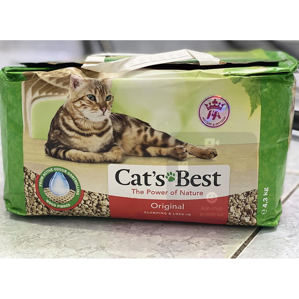 Cát gỗ vệ sinh cho mèo Cat's best Original