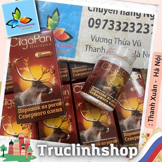 Nhung hươu ngừa lão hoá, chống loãng xương dành cho người lớn Cigapan Nga 60v