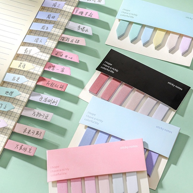 Mua Set 6 Sticky Giấy Note To Do List Ghi Chú Trang Sách Theo Chủ Đề ...