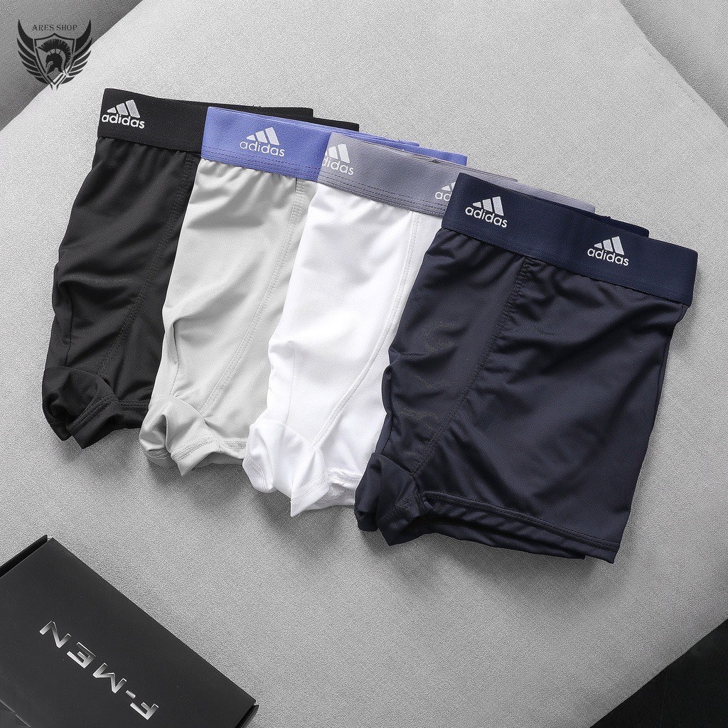 Quần lót nam , quần boxer nam cao cấp hàng xuất xịn chất thun lạnh siêu mát , thấm hút mồ hôi tốt-adidas 01