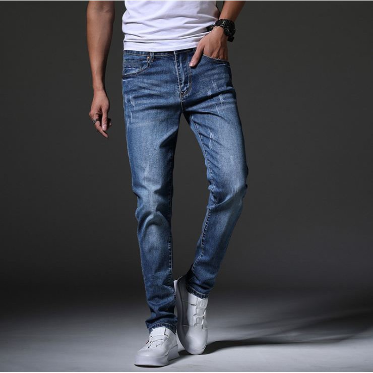 Quần jeans nam dáng côn ⛔FREE SHIP⛔ Quần Rin bò nam màu xám