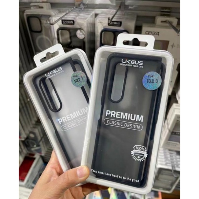 ốp lưng nhám viền màu đen samsung Z FOLD 3 5G / Z FOLD 4
