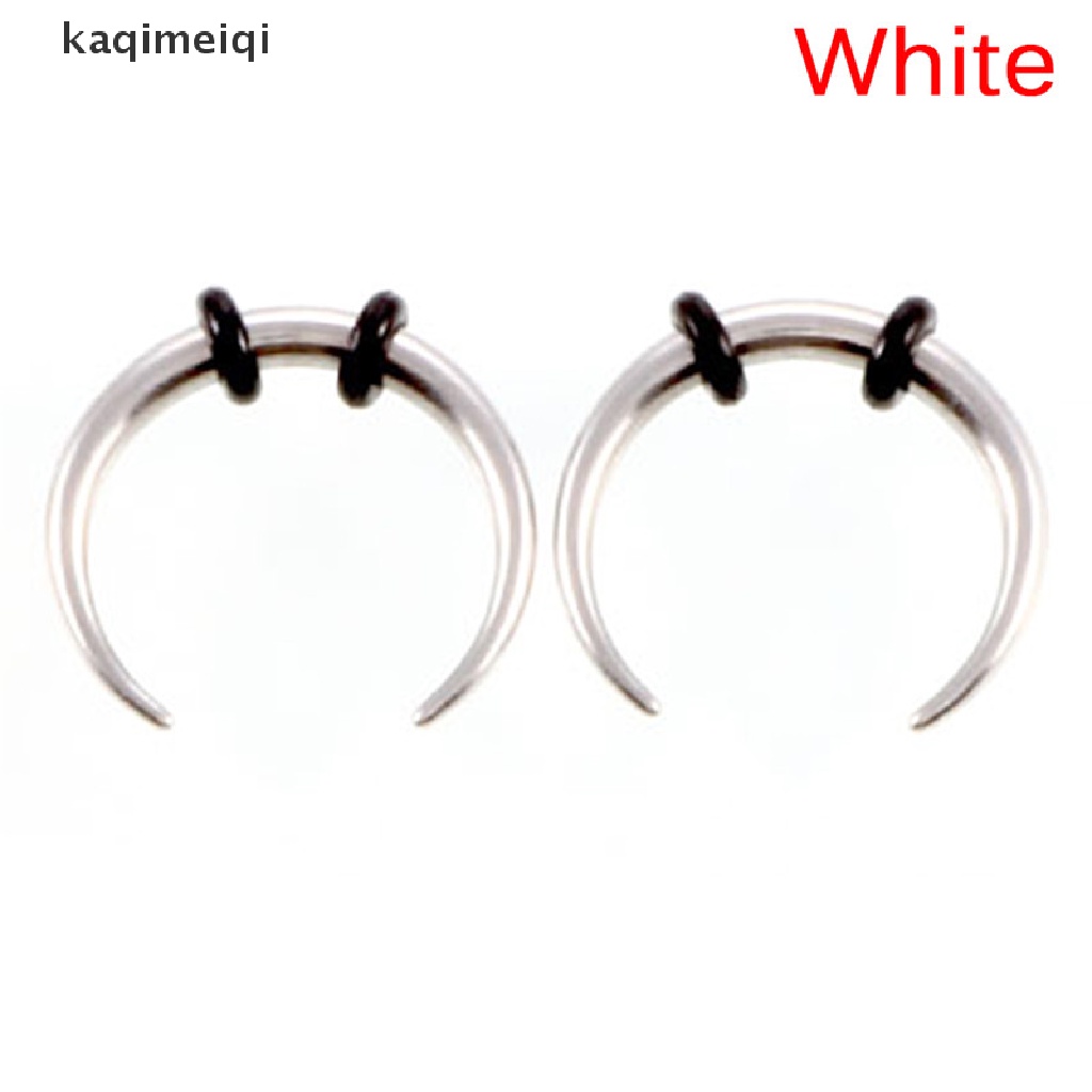 [KAQ] Surgical Steel Hoop Septum Nose Ring Piercing Clip Cartilage Earrings Jewelry GJL