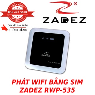phát wifi di động bằng sim 4G Zadez 4G WIFI Router PowerBank RWP-535