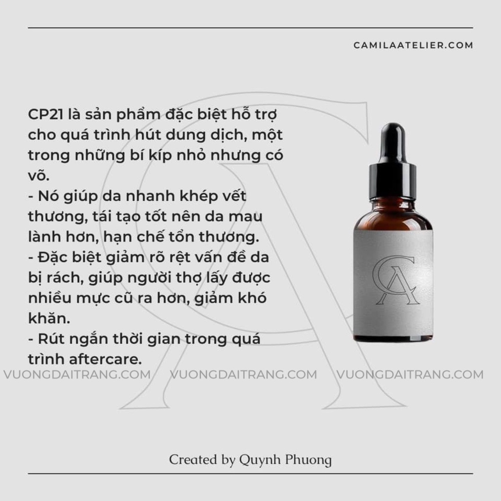 Dung dịch hỗ trợ xóa trong phun xăm CP21
