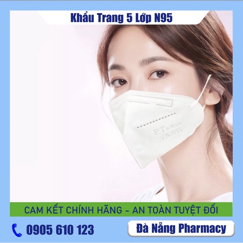 [Hộp 10 Cái] Khẩu Trang N95 5 Lớp Hàng Công Ty Phương Tuyên Chuẩn Chất Lượng