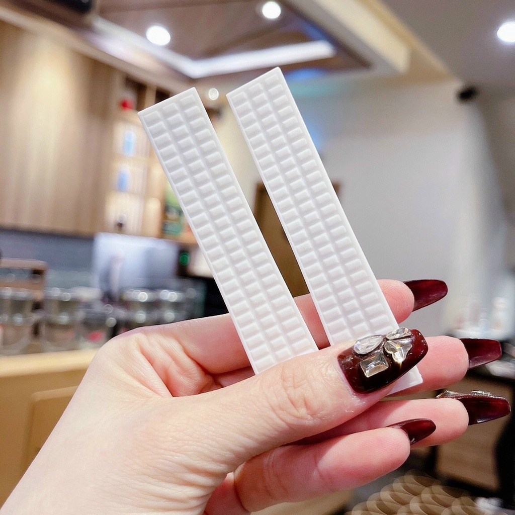 Dây silicon thay thế dành cho đồng hồ patek nữ 2 màu đen trắng