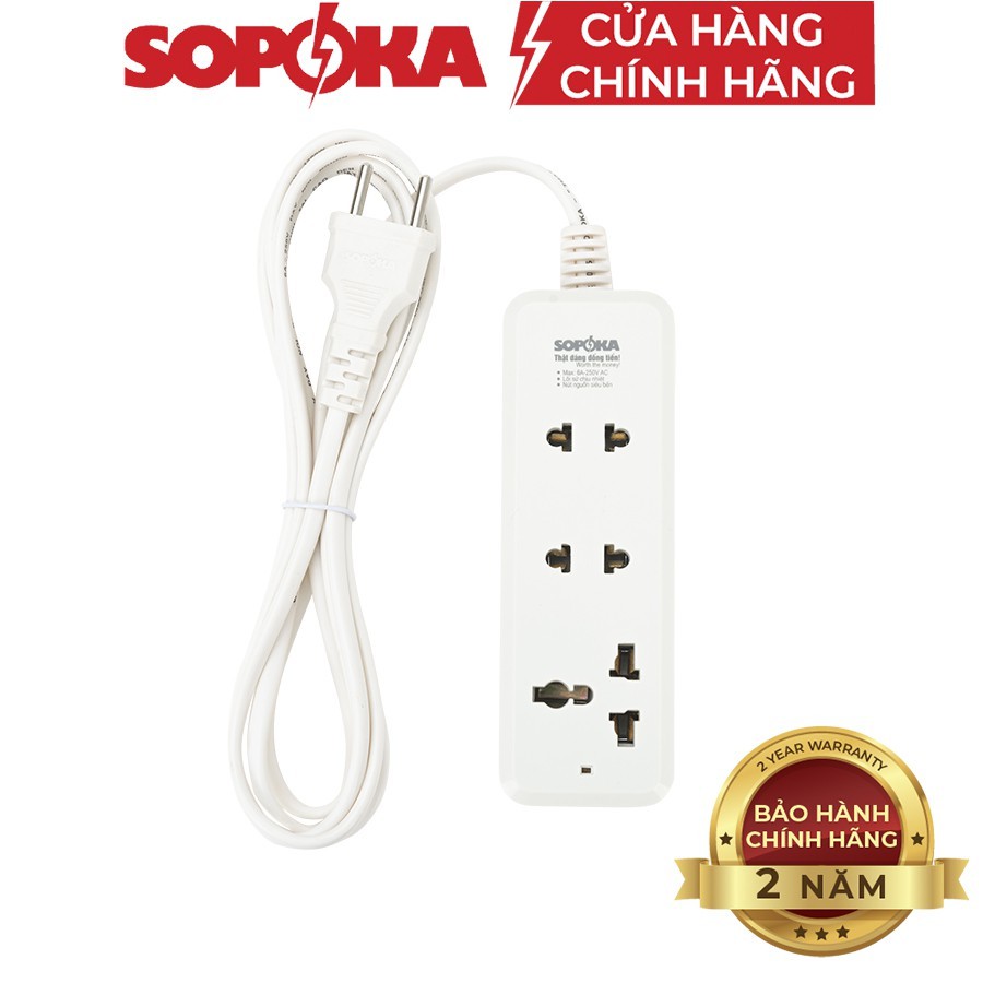 Bộ dây đuôi đèn liền công tắc SOPOKA ĐS6 ĐS7: -Công suất: 1200W -Điện áp: 220V -Cường độ dòng điện: 5A -Bộ dây đuôi đèn