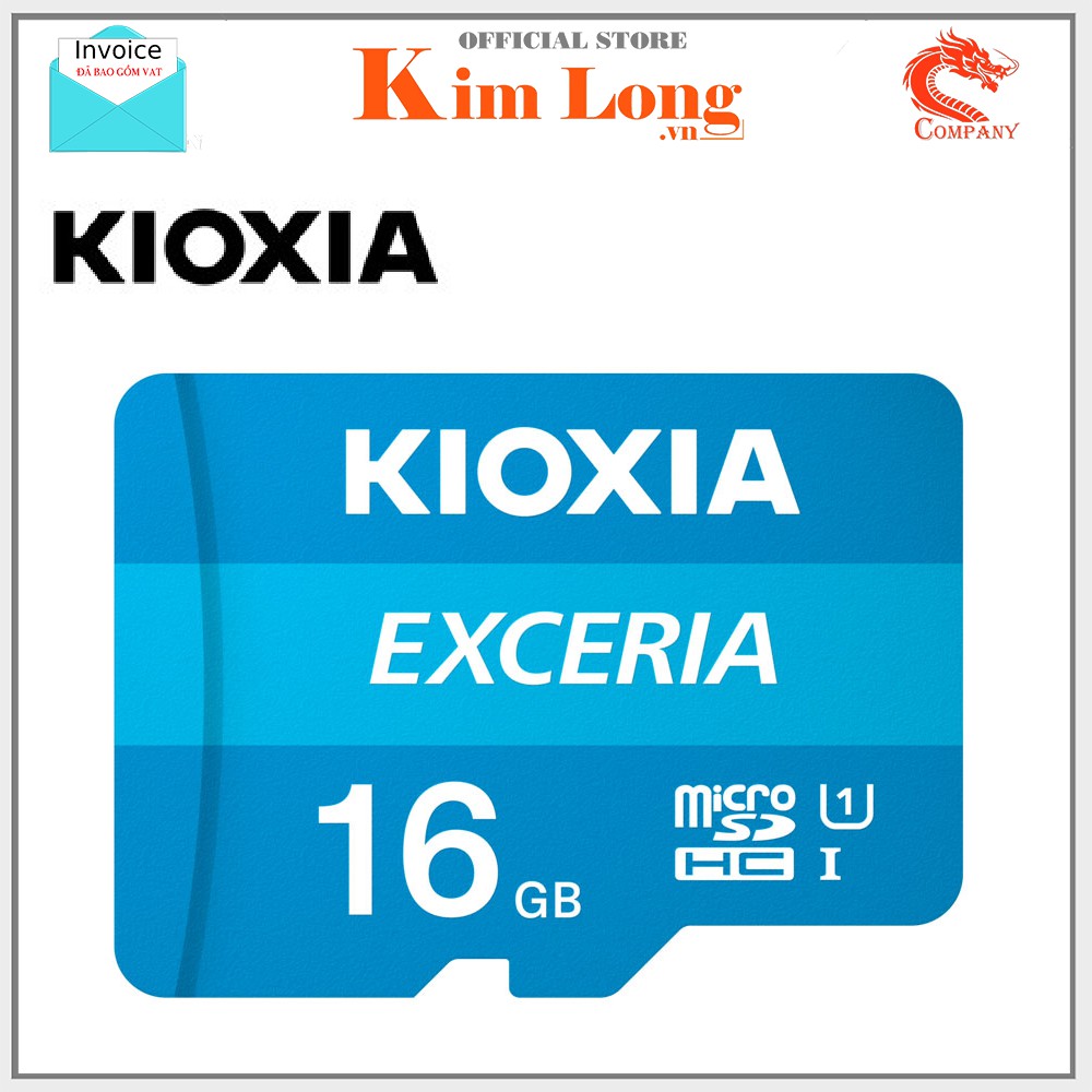 Thẻ nhớ 16GB Kioxia ( Toshiba ) Micro SD Class 10 UHS-I 100MB/s - Chính hãng