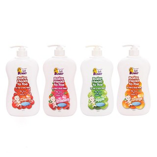 Sữa tắm gội toàn thân cho bé Soft Bunny hương cam 500ml