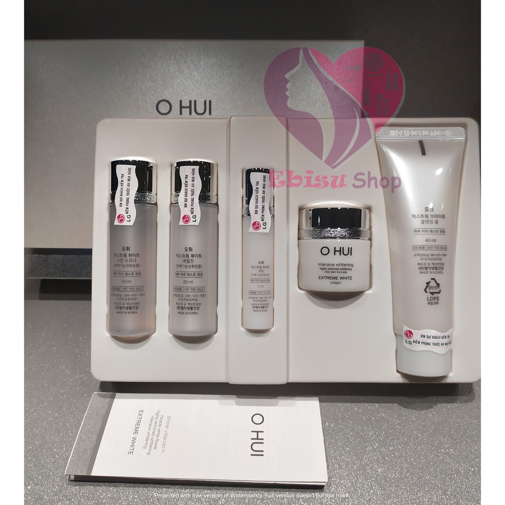 SET OHUI EXTREME WHITE Mini DƯỠNG TRẮNG - MỜ THÂM NÁM - CHỐNG LÃO HOÁ