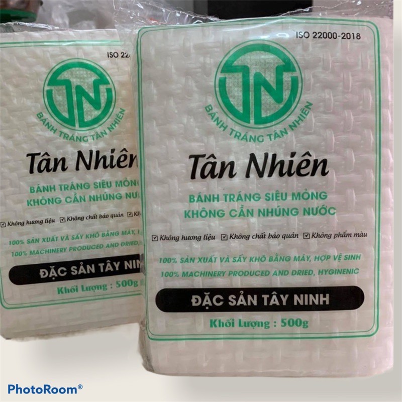 1 sấp Bánh tráng vuông mềm mỏng TÂN NHIÊN cuốn rau thịt cực ngon ( Loại mỏng ngon)