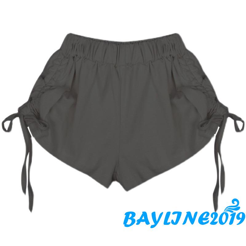 Quần Short Nữ Lưng Thun Màu Sắc Thời Trang