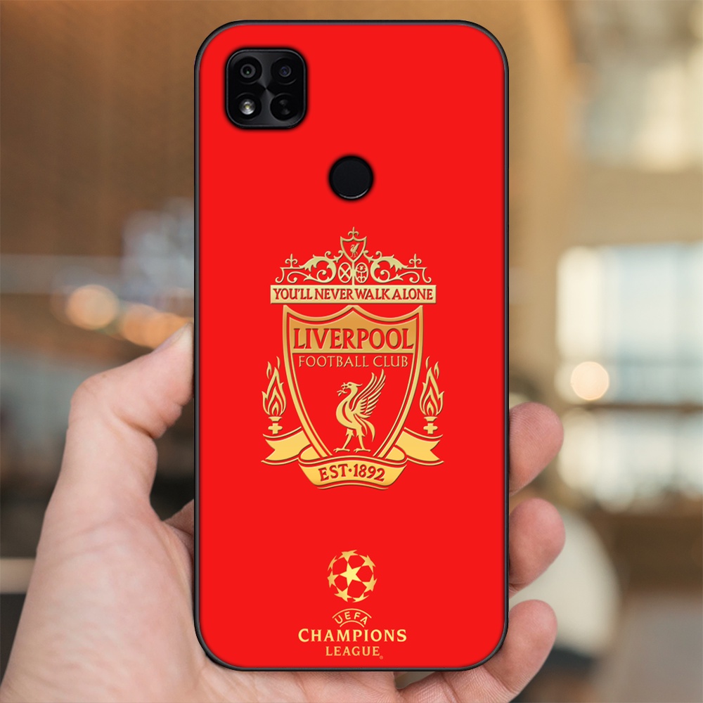 Ốp lưng Xiaomi Redmi 10A viền đen in hình Liverpool FC