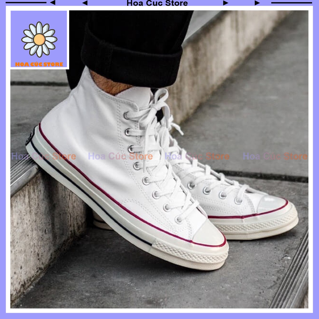 Giày_Converse Trắng Cổ Cao Hàng Cao Cấp Full Box + Bill | BigBuy360 - bigbuy360.vn