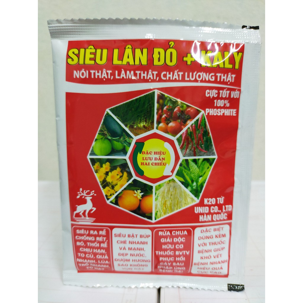 Siêu lân đỏ + kali (Phân bón), gói 22ml