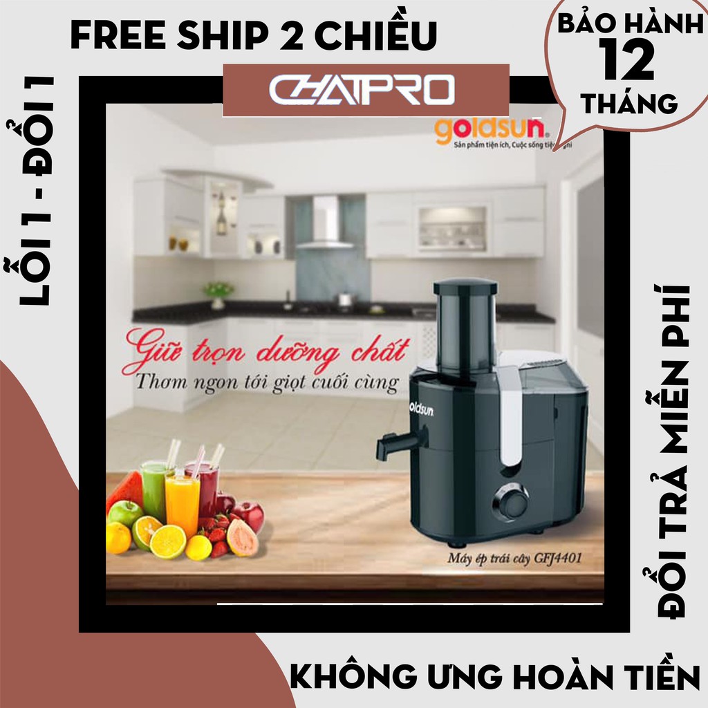 [Hàng Chính Hãng] Máy ép chậm Goldsun GFJ-4401 ép đc cả quả, Máy ép trái cây Goldsun cao cấp - Bảo Hành 24 Tháng