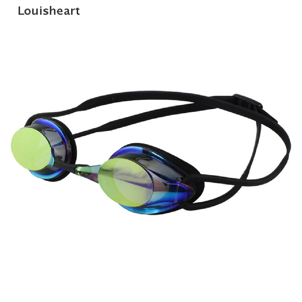 Louisheart Professional Swimming Goggles Plating Anti-Fog Waterproof Silica Gel Goggles TFG