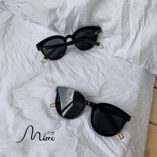 Kính mát thời trang mắt mèo gọng tròn to chống tia UV