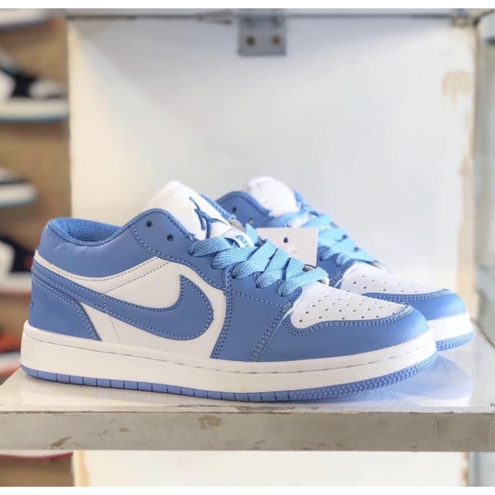 Giày JD1 LOW thể thao sneaker JORDAN 1 xanh dương cổ thấp HOT trend nam nữ