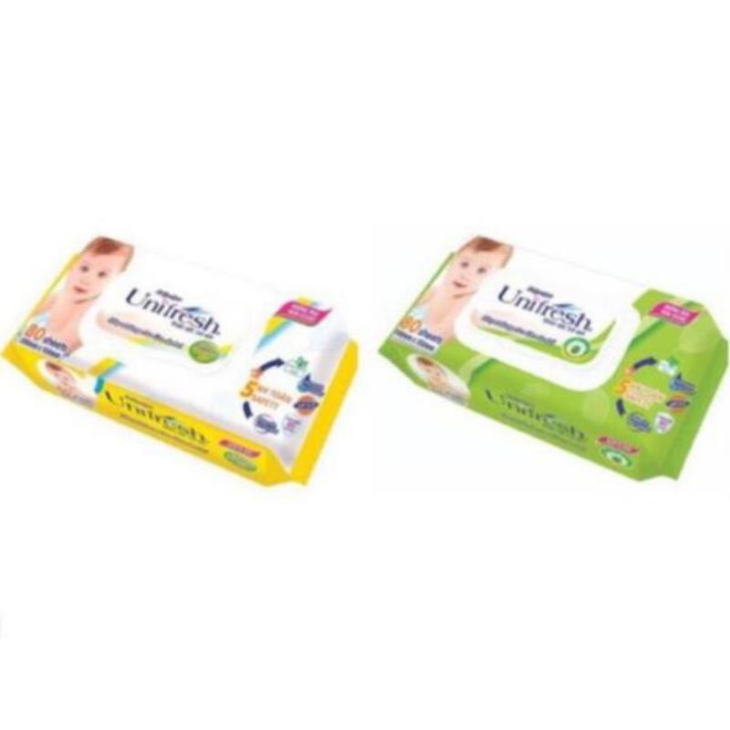 Khăn ướt Unifresh không mùi 80 tờ