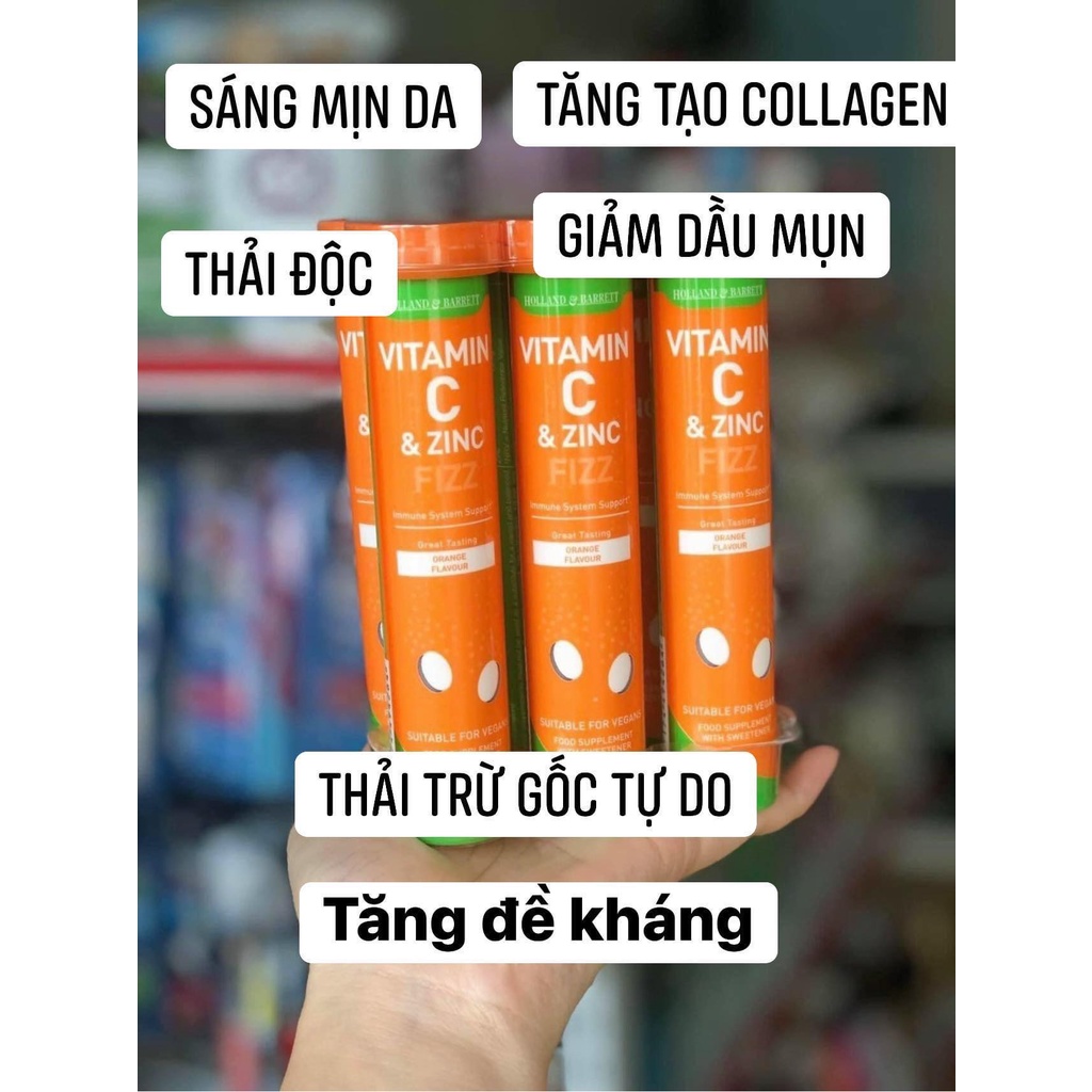 Vitamin c sủi kèm kẽm