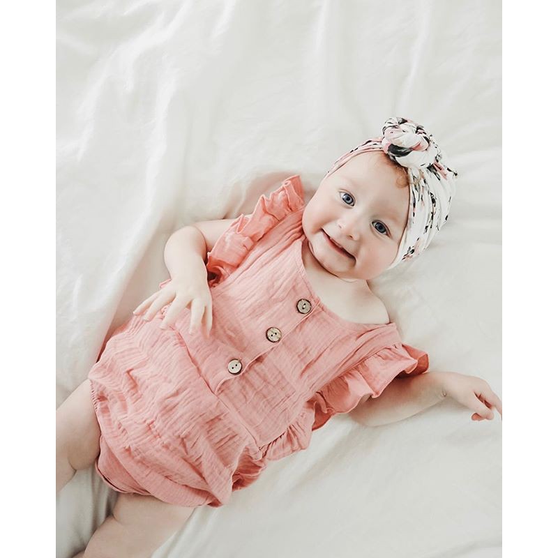 Bộ bodysuit một mảnh không tay dễ thương cho bé sơ sinh #bodysuit cho bé