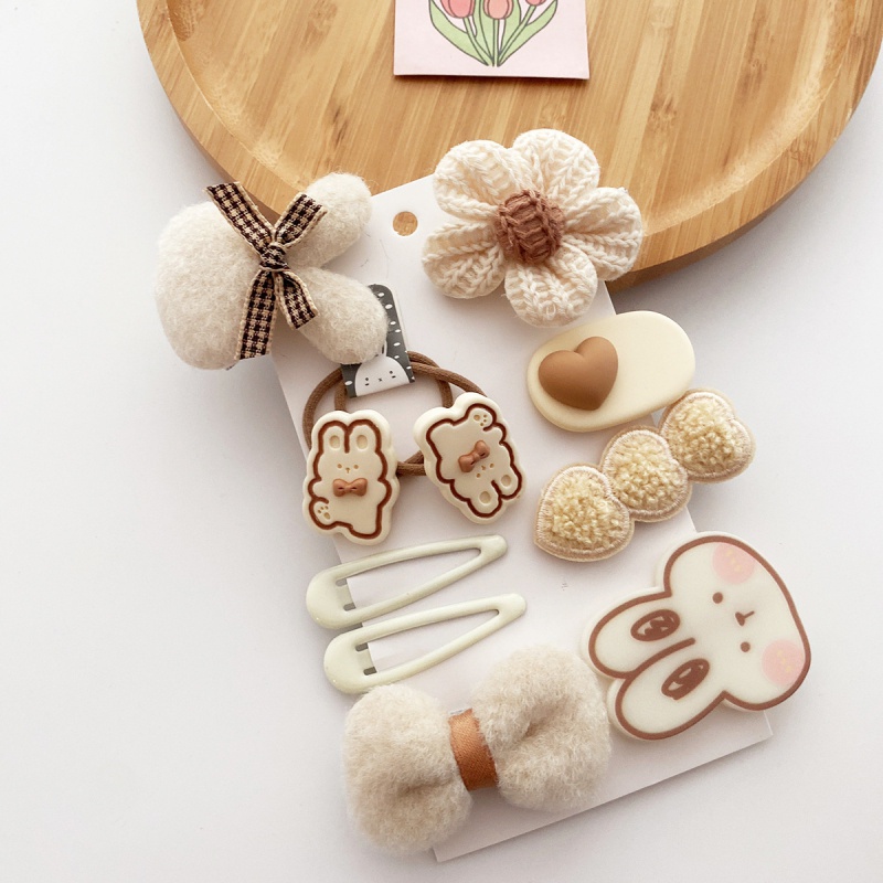Set 10 Kẹp Tóc Nơ Dễ Thương Cho Bé Gái