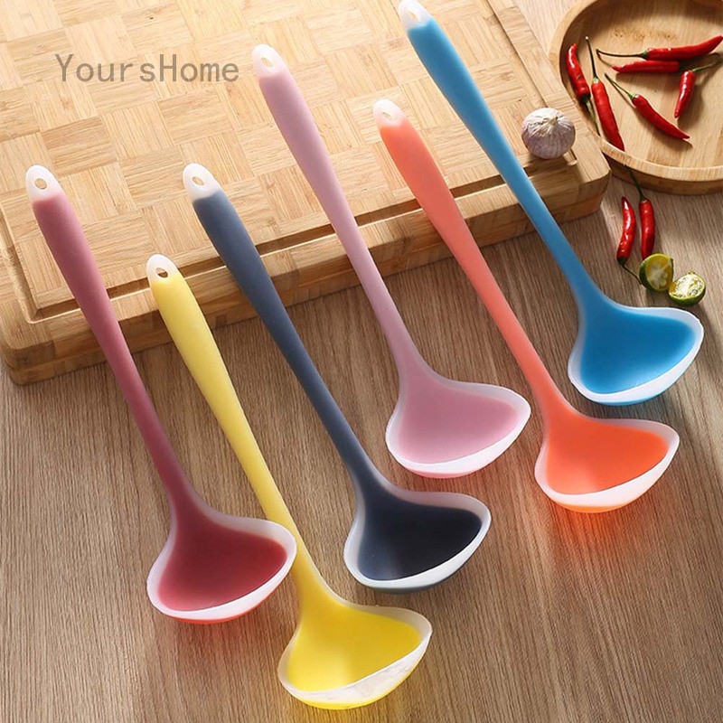 Muỗng Múc Canh Silicon Chống Dính Chịu Nhiệt