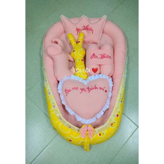 Combo nôi vải, gối ôm, gối chặn và gối lõm